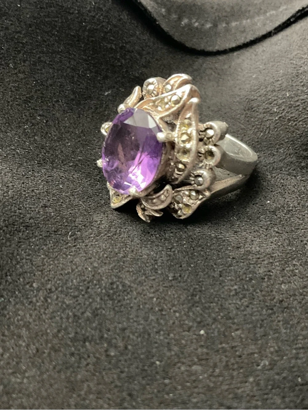 Vintage Amethyst 925 Ring
